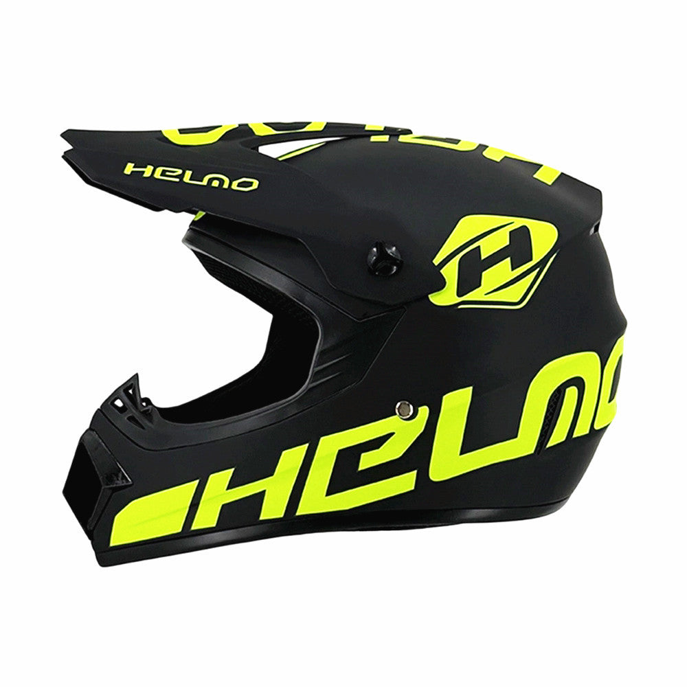 TrailShield Pro Full-Face Motocross Helmet with Extended Visor and Reinforced Chin Guard