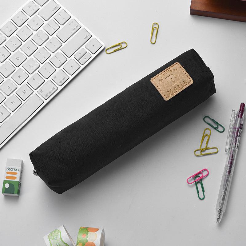Premium Canvas Organizer Pouch with Leather Accent