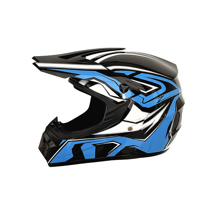 TrailShield Pro Full-Face Motocross Helmet with Extended Visor and Reinforced Chin Guard