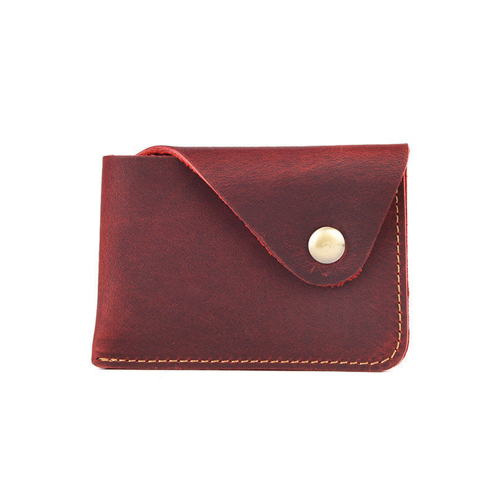 Slim Leather Card Wallet - Premium Minimalist Design