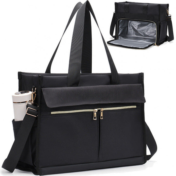Urban Organizer Multi-Pocket Tote Bag with Insulated Compartment