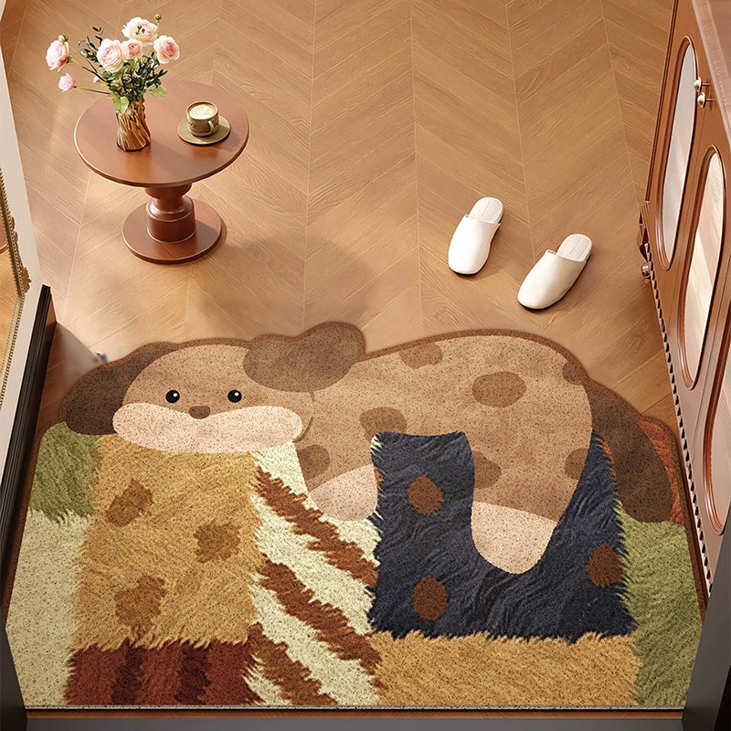 Whimsical Patchwork Cat Floor Rug – Colorful Area Rug for Any Room