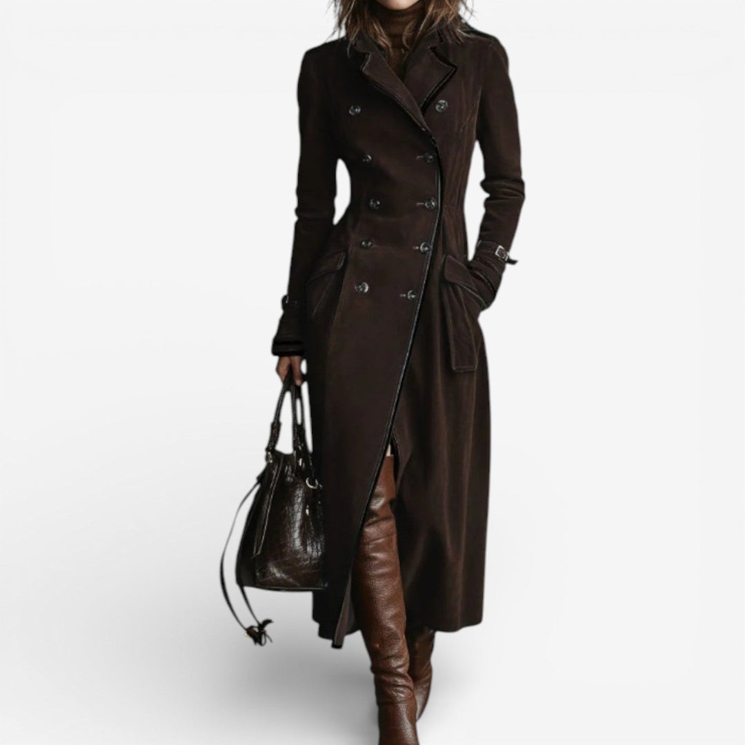 Emery - Suede Trench Coat