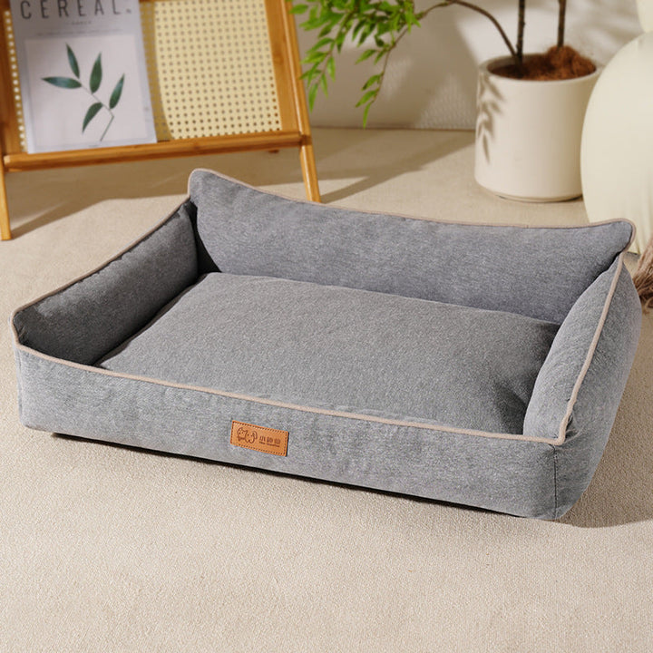 Premium Elevated Pet Lounge Bed with Ergonomic Support