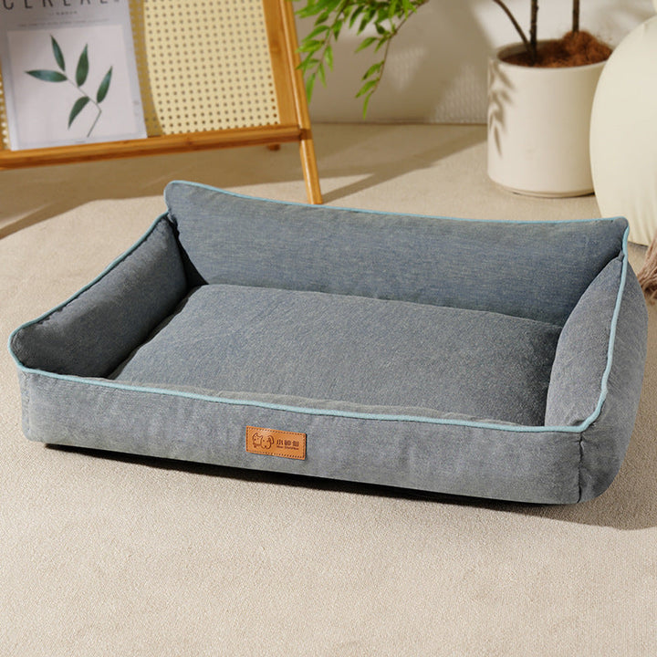 Premium Elevated Pet Lounge Bed with Ergonomic Support