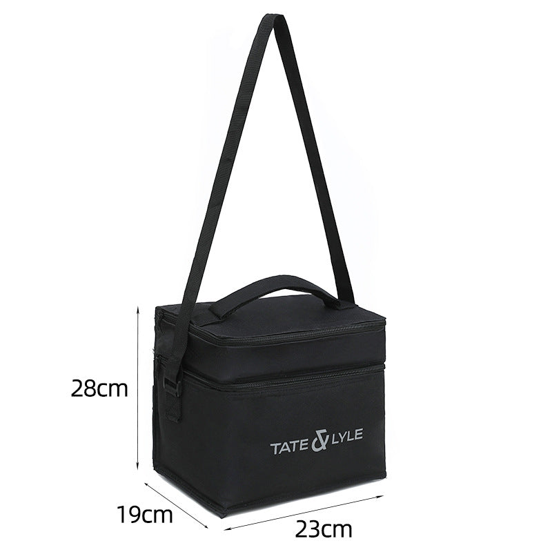 Premium Insulated Lunch Tote with Dual Carry Options - Black