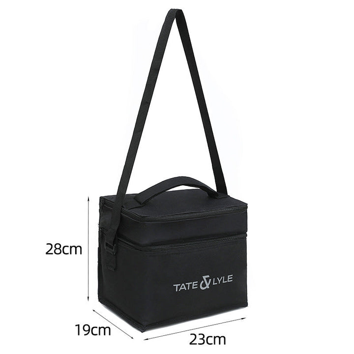 Premium Insulated Lunch Tote with Dual Carry Options - Black