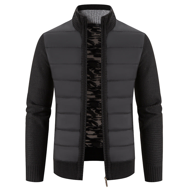 Bruno | Mens Bomber Jacket with Quilted Front and Knit Sleeves — Modern Bomber in 5 Colors M–3XL | Westmere