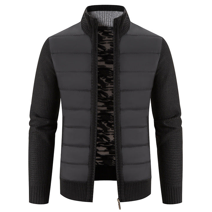 Bruno | Mens Bomber Jacket with Quilted Front and Knit Sleeves — Modern Bomber in 5 Colors M–3XL | Westmere