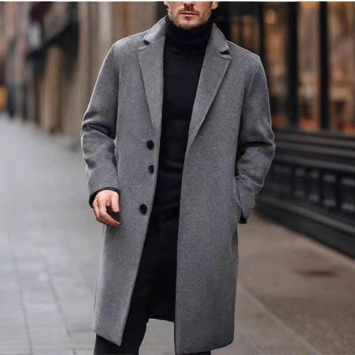 Kuno | Mens Coat with Lapel Collar and Straight Cut — Timeless Winter Coat in 5 Colors M–3XL | Westmere