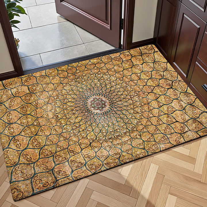 Classic Persian-Inspired Floor Rug for Living Rooms and Bedrooms
