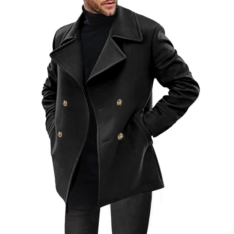 Gerrit | Mens Double-Breasted Coat with Flap Pockets — Classic Winter Coat in 4 Colors S–3XL | Westmere