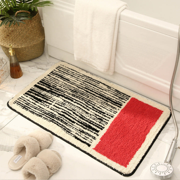 Premium Textured Bathroom Floor Mat with Non-Slip Backing