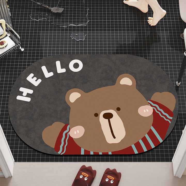 Cozy Canine Companion Area Rug with Dog Design