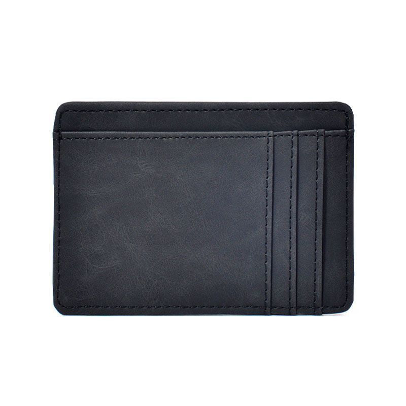 Premium Slim Leather Card Wallet - Minimalist Design