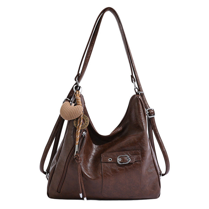 Classic Soft Leather Shoulder Hobo Bag