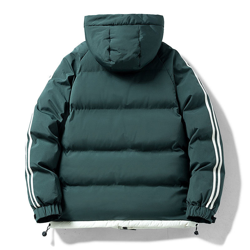 Gustav | Mens Down Jacket with Contrast Stripes — Sport-Look Puffer in 4 Colors M–3XL | Westmere