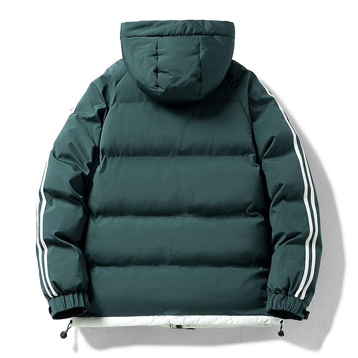 Gustav | Mens Down Jacket with Contrast Stripes — Sport-Look Puffer in 4 Colors M–3XL | Westmere
