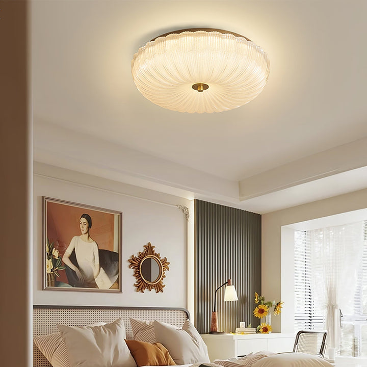 Halo Ceiling Lamp Ripple Glass