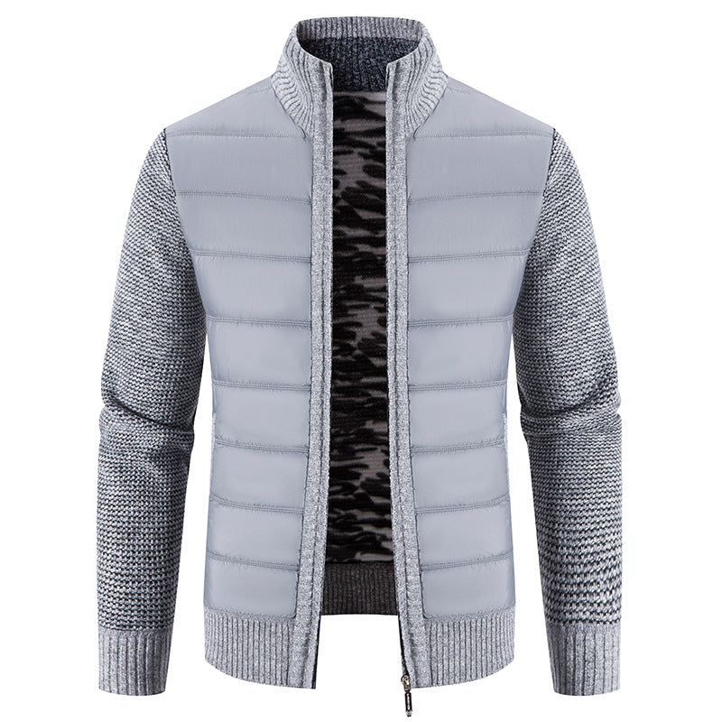 Bruno | Mens Bomber Jacket with Quilted Front and Knit Sleeves — Modern Bomber in 5 Colors M–3XL | Westmere
