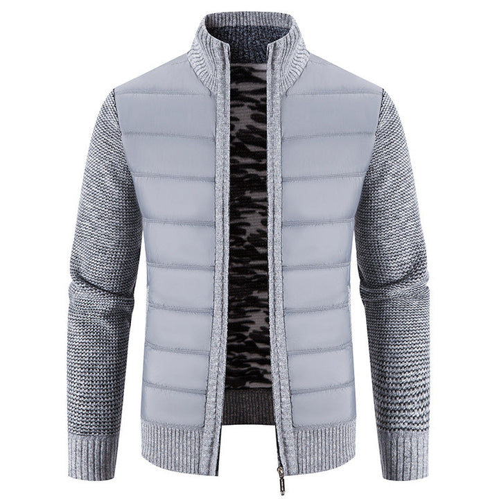 Bruno | Mens Bomber Jacket with Quilted Front and Knit Sleeves — Modern Bomber in 5 Colors M–3XL | Westmere