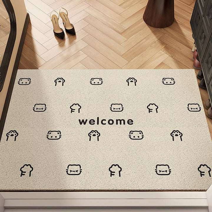 Cheerful Character Entryway Mat with Non-Slip Backing