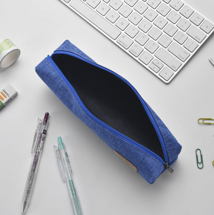 Premium Canvas Organizer Pouch with Leather Accent