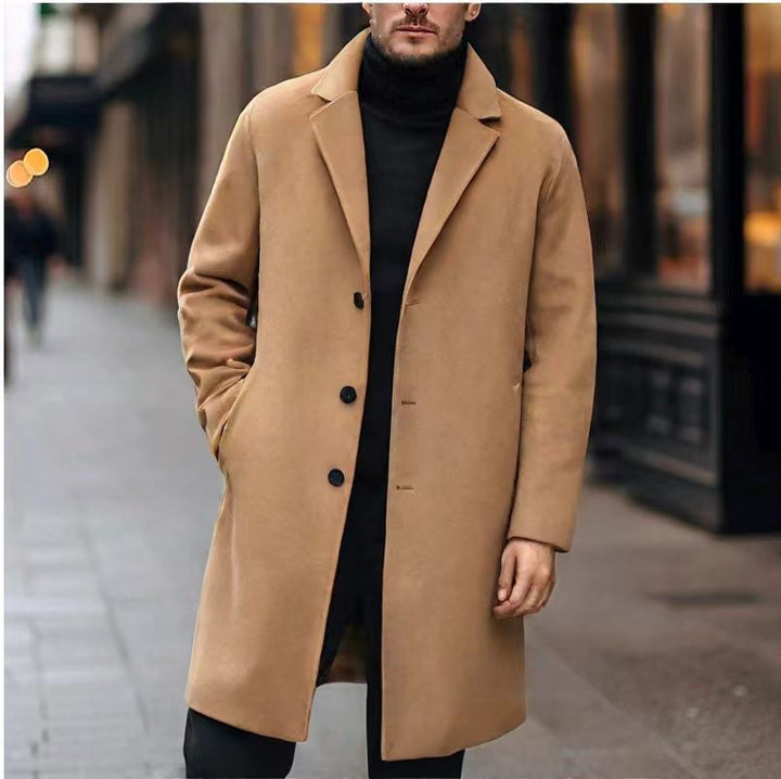 Kuno | Mens Coat with Lapel Collar and Straight Cut — Timeless Winter Coat in 5 Colors M–3XL | Westmere