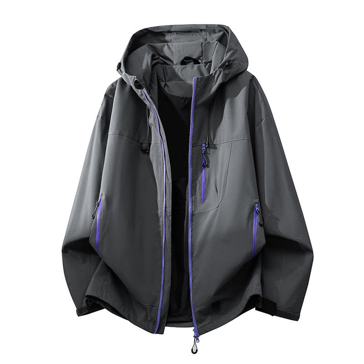 Women's All-Weather Technical Outdoor Jacket with Adjustable Hood and Multi-Functional Pockets