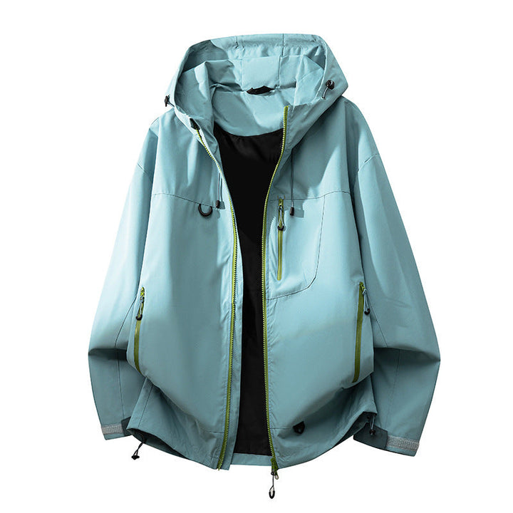 Women's All-Weather Technical Outdoor Jacket with Adjustable Hood and Multi-Functional Pockets