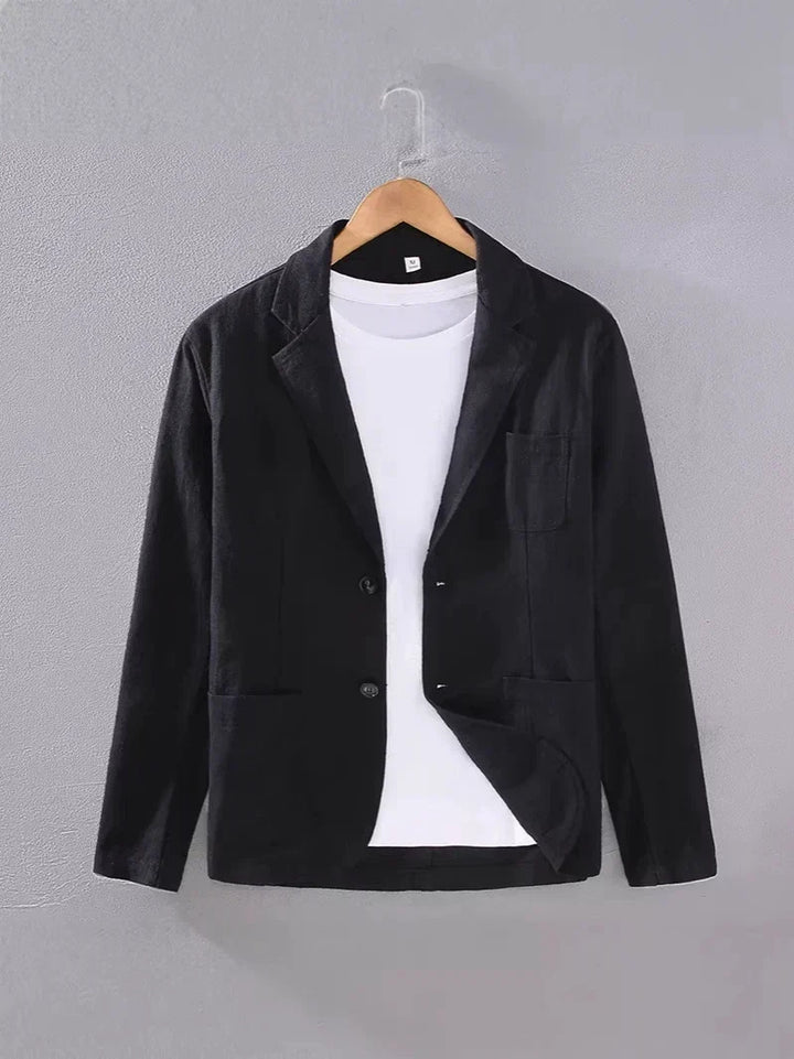 Men's Unstructured Linen Summer Blazer – Breathable Casual-Elegant Jacket