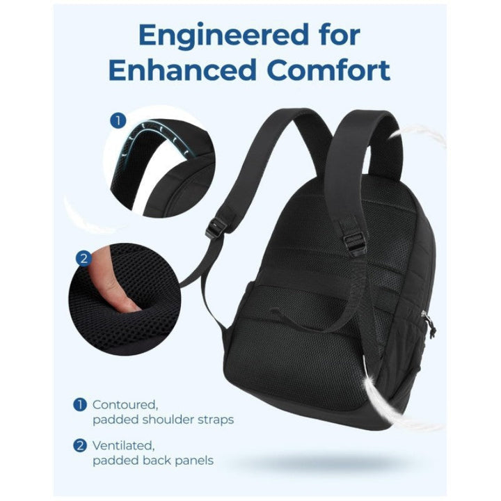 Premium Quilted Campus Backpack with Laptop Compartment