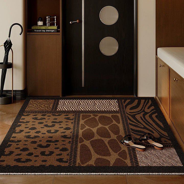 Wild Prints Entryway Floor Mat with Animal Patterns