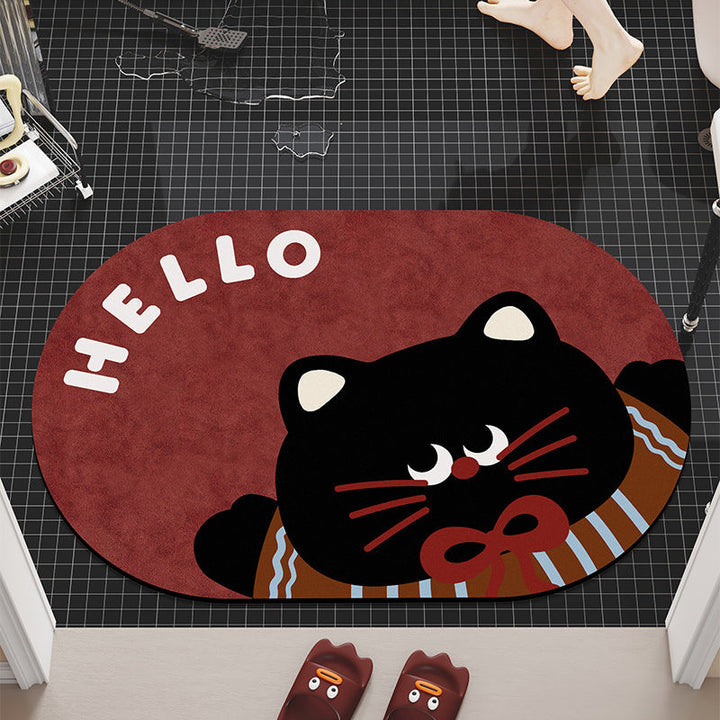 Cozy Canine Companion Area Rug with Dog Design
