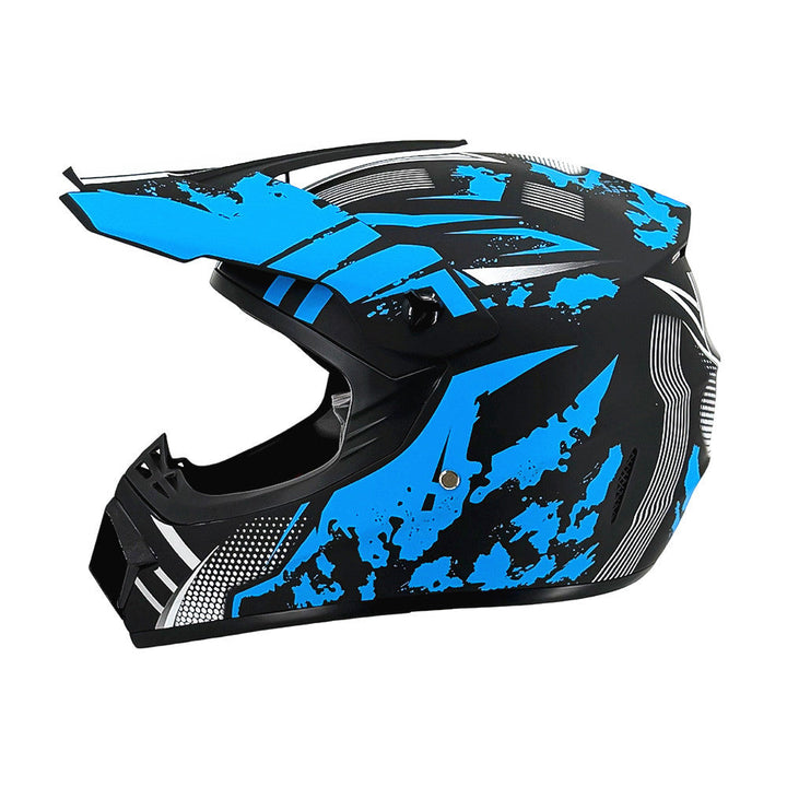 TrailShield Pro Full-Face Motocross Helmet with Extended Visor and Reinforced Chin Guard