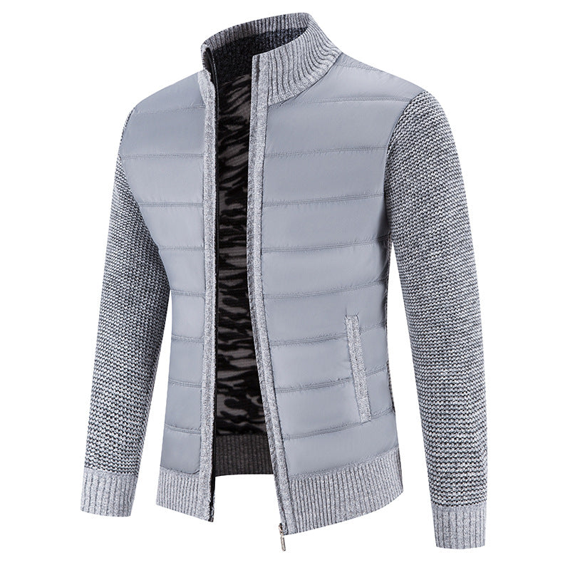 Bruno | Mens Bomber Jacket with Quilted Front and Knit Sleeves — Modern Bomber in 5 Colors M–3XL | Westmere