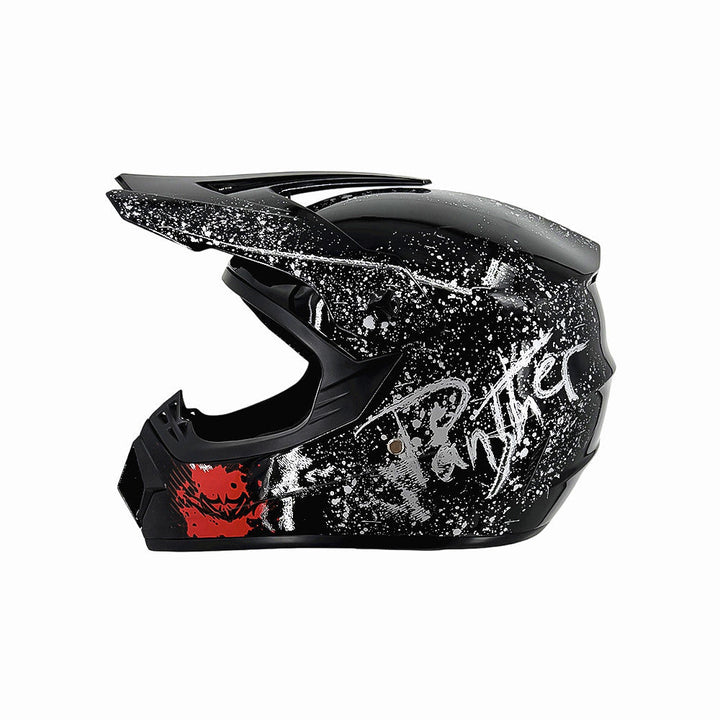 TrailShield Pro Full-Face Motocross Helmet with Extended Visor and Reinforced Chin Guard