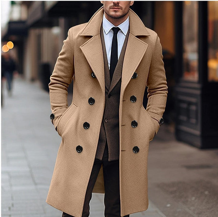 Waldemar | Mens Tailored Double-Breasted Coat — Slim Winter Coat in 4 Colors S–3XL | Westmere