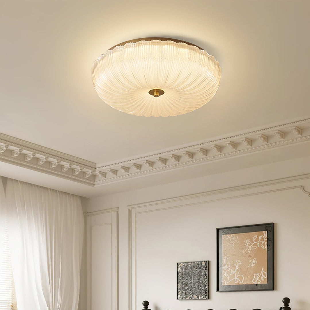 Halo Ceiling Lamp Ripple Glass