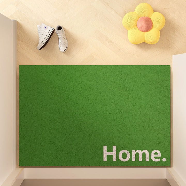Smiley Face Welcome Entry Mat with Non-Slip Backing