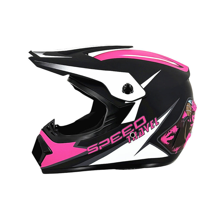 TrailShield Pro Full-Face Motocross Helmet with Extended Visor and Reinforced Chin Guard