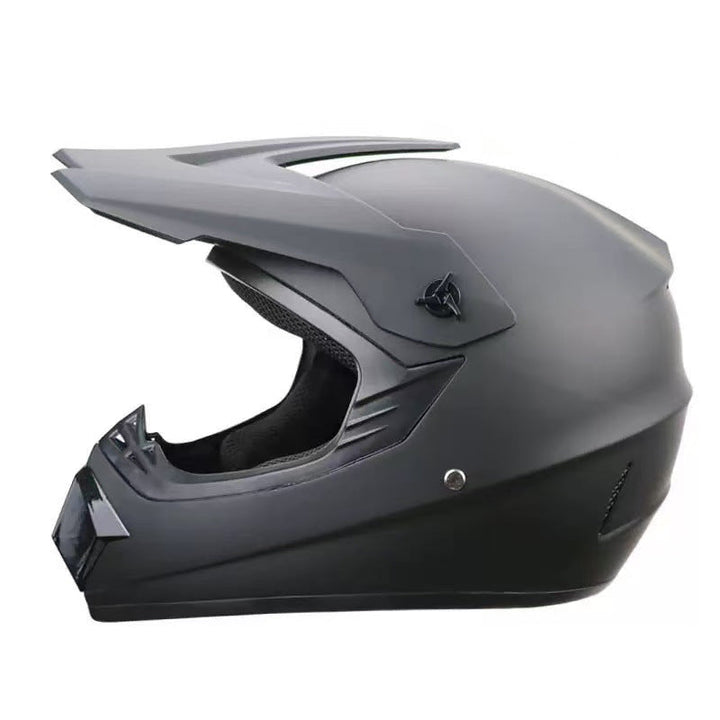 TrailShield Pro Full-Face Motocross Helmet with Extended Visor and Reinforced Chin Guard