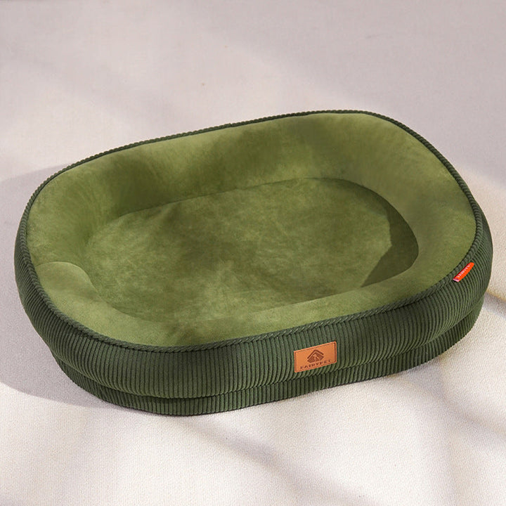 Premium Plush Pet Lounge Bed with Supportive Design