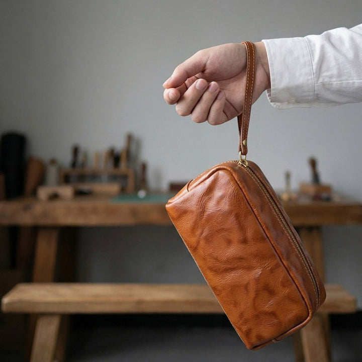 Premium Leather Writing Organizer - Stylish Pencil Case