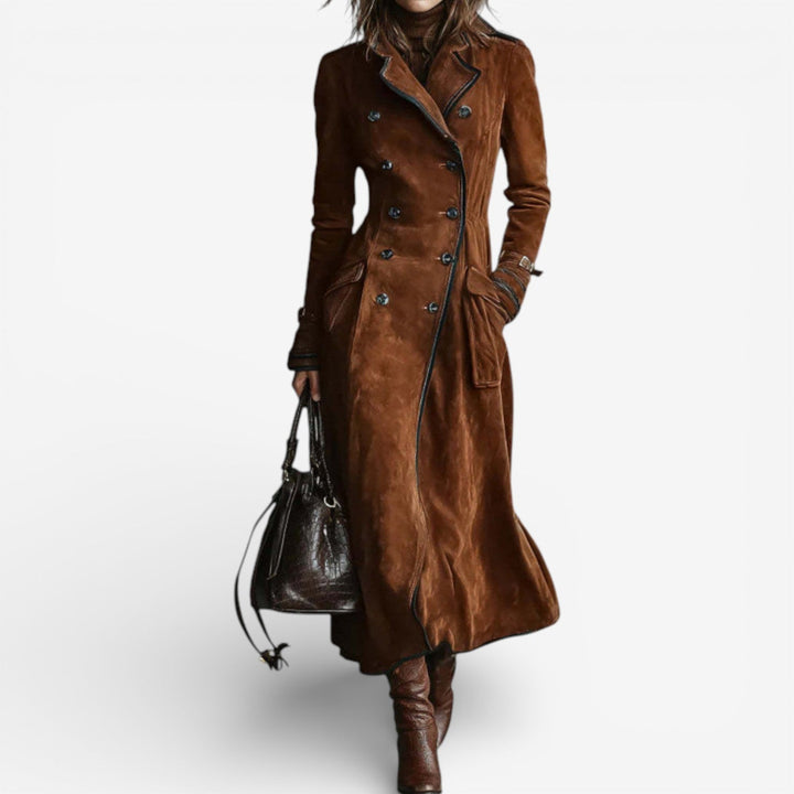 Emery - Suede Trench Coat