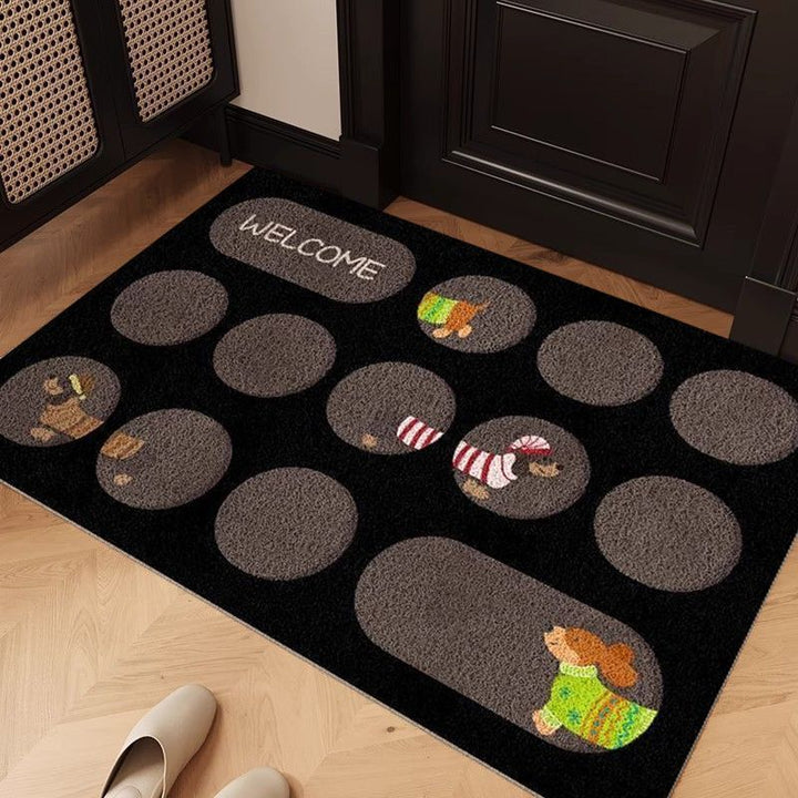 Canine Companion Entrance Mat - Dog-Themed Doorway Rug
