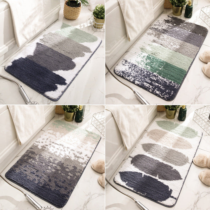 Gradient Plush Bathroom Floor Mat – Ultra-Soft & Non-Slip