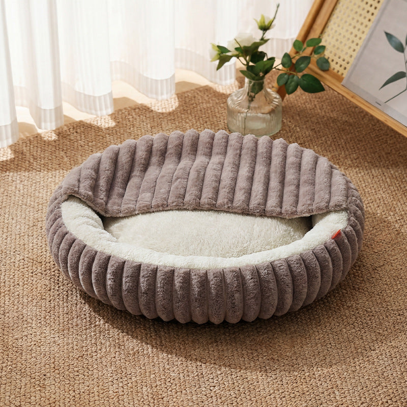 Premium Plush Pet Lounger - Soft Comfort Dog Bed