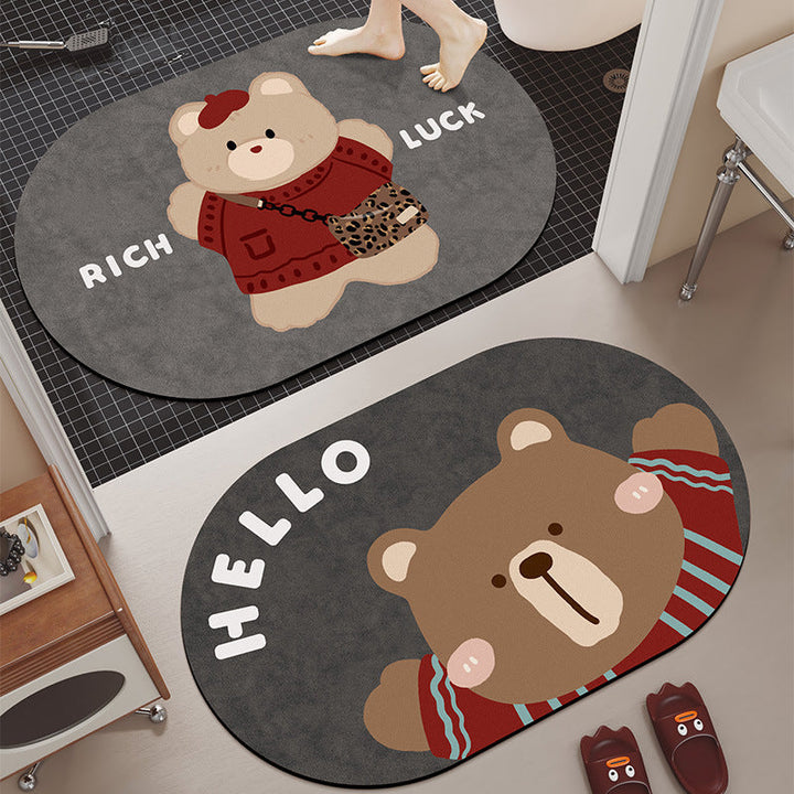 Cozy Canine Companion Area Rug with Dog Design