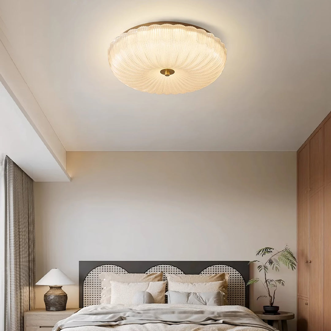 Halo Ceiling Lamp Ripple Glass